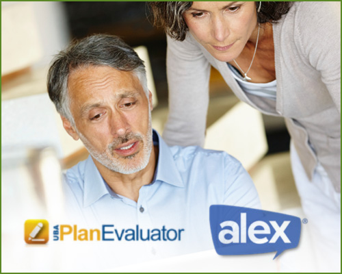 Online tool to evaluate benefit plan options